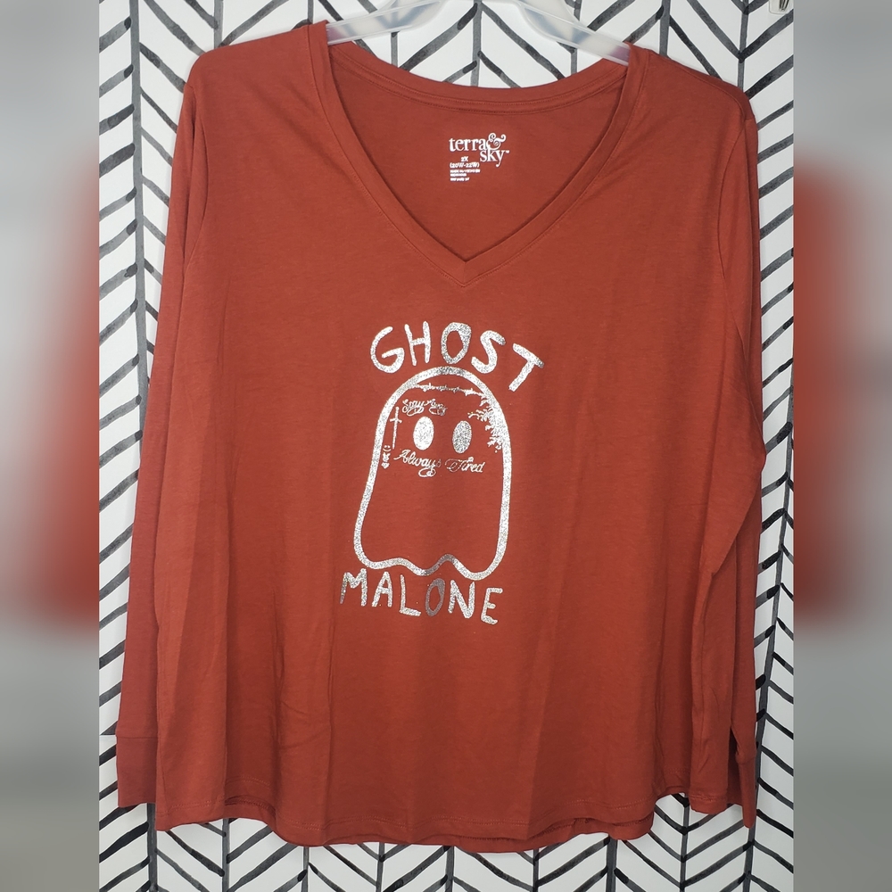 NWOT, Ghost Malone size 2X long sleeve tshirt